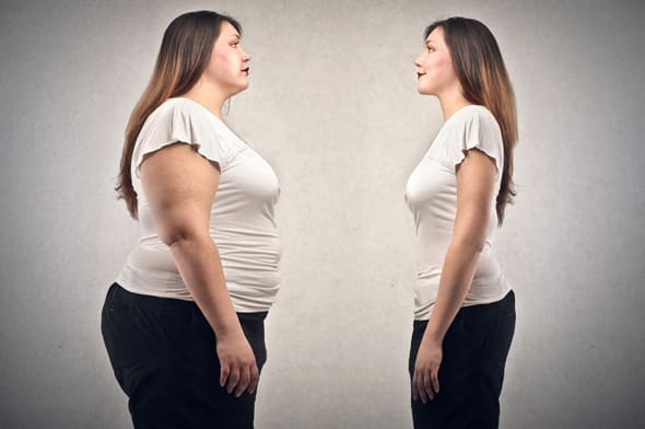 Obese vs Thin Woman