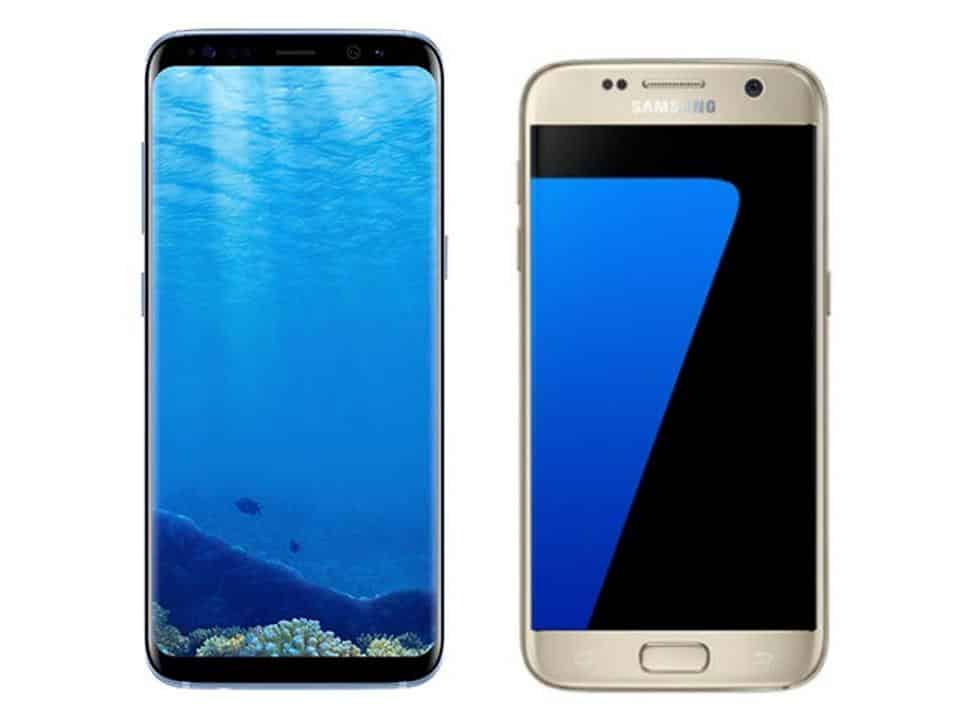 Galaxy S8 (left) Vs Galaxy S7 (right) - there's no comparison when it comes to style.
