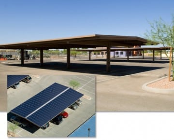 Sundial Energy solar parking structures and carports