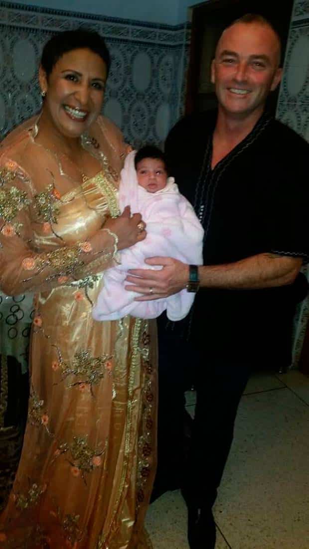 Laila and Barry with Joudiya when she was a newborn