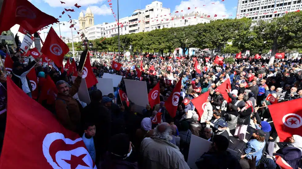Tunisia: Demonstration against a Series of Arrests of Opponents